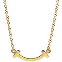 ティファニー Tiffany & Co Tスマイル ミニ ペンダント 62617640 イエローゴールド K18YG ネックレス Au750 Tiffany T smile