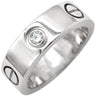 カルティエ Cartier ラブリング ハーフダイヤ B4032500 ホワイトゴールド K18WG ダイヤモンド #48(JP8) リング 指輪 クラシックモデル LOVE Ring 750 18K 3粒 3石 8号
