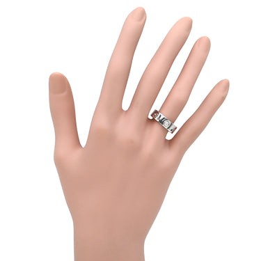 カルティエ Cartier ラブリング ハーフダイヤ B4032500 ホワイトゴールド K18WG ダイヤモンド #48(JP8) リング 指輪 クラシックモデル LOVE Ring 750 18K 3粒 3石 8号