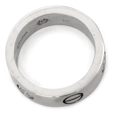 カルティエ Cartier ラブリング ハーフダイヤ B4032500 ホワイトゴールド K18WG ダイヤモンド #48(JP8) リング 指輪 クラシックモデル LOVE Ring 750 18K 3粒 3石 8号