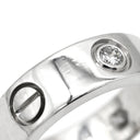 カルティエ Cartier ラブリング ハーフダイヤ B4032500 ホワイトゴールド K18WG ダイヤモンド #48(JP8) リング 指輪 クラシックモデル LOVE Ring 750 18K 3粒 3石 8号