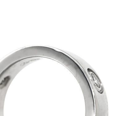 カルティエ Cartier ラブリング ハーフダイヤ B4032500 ホワイトゴールド K18WG ダイヤモンド #48(JP8) リング 指輪 クラシックモデル LOVE Ring 750 18K 3粒 3石 8号