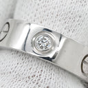 カルティエ Cartier ラブリング ハーフダイヤ B4032500 ホワイトゴールド K18WG ダイヤモンド #48(JP8) リング 指輪 クラシックモデル LOVE Ring 750 18K 3粒 3石 8号