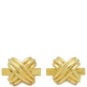 ティファニー Tiffany & Co イエローゴールド K18YG カフス T&Co. Au750 18K カフリンクス カフスボタン シグネチャー クロス X