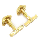 ティファニー Tiffany & Co イエローゴールド K18YG カフス T&Co. Au750 18K カフリンクス カフスボタン シグネチャー クロス X