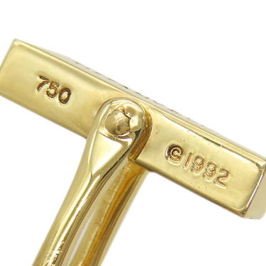 ティファニー Tiffany & Co イエローゴールド K18YG カフス T&Co. Au750 18K カフリンクス カフスボタン シグネチャー クロス X