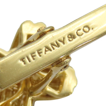 ティファニー Tiffany & Co イエローゴールド K18YG カフス T&Co. Au750 18K カフリンクス カフスボタン シグネチャー クロス X