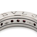 ブルガリ BVLGARI ビーゼロワン B-zero1 XS ロードライトガーネット 1バンド AN852563 ホワイトゴールド K18WG ロードライトガーネット #50(JP10) リング 指輪 750WG 18金 10号