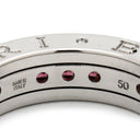 ブルガリ BVLGARI ビーゼロワン B-zero1 XS ロードライトガーネット 1バンド AN852563 ホワイトゴールド K18WG ロードライトガーネット #50(JP10) リング 指輪 750WG 18金 10号