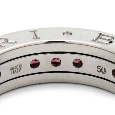 ブルガリ BVLGARI ビーゼロワン B-zero1 XS ロードライトガーネット 1バンド AN852563 ホワイトゴールド K18WG ロードライトガーネット #50(JP10) リング 指輪 750WG 18金 10号