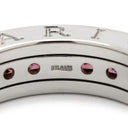 ブルガリ BVLGARI ビーゼロワン B-zero1 XS ロードライトガーネット 1バンド AN852563 ホワイトゴールド K18WG ロードライトガーネット #50(JP10) リング 指輪 750WG 18金 10号