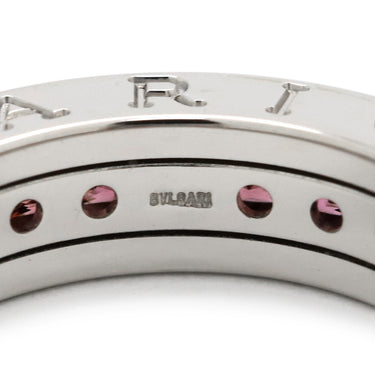 ブルガリ BVLGARI ビーゼロワン B-zero1 XS ロードライトガーネット 1バンド AN852563 ホワイトゴールド K18WG ロードライトガーネット #50(JP10) リング 指輪 750WG 18金 10号