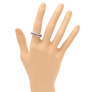 ブルガリ BVLGARI ビーゼロワン B-zero1 XS ロードライトガーネット 1バンド AN852563 ホワイトゴールド K18WG ロードライトガーネット #50(JP10) リング 指輪 750WG 18金 10号
