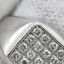 ノンブランド NON BRAND ダイヤリング プラチナシルバー Pt900 ダイヤモンド リング 指輪 16P スクエア 10.5号