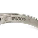 ノンブランド NON BRAND スターサファイア ダイヤリング プラチナシルバー Pt900 サファイア リング 指輪 ブルー 青 15号