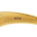 ノンブランド NON BRAND ダイヤリング イエローゴールド K18YG ダイヤモンド リング 指輪 15.5号