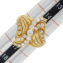 ノンブランド NON BRAND ダイヤリング イエローゴールド K18YG ダイヤモンド リング 指輪 15.5号