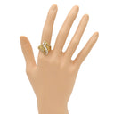 ノンブランド NON BRAND ダイヤリング イエローゴールド K18YG ダイヤモンド リング 指輪 15.5号