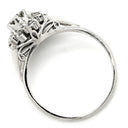 ノンブランド NON BRAND プラチナシルバー Pt900 ダイヤモンド リング 指輪 プラチナム ダイヤ フラワーモチーフ 花 12号