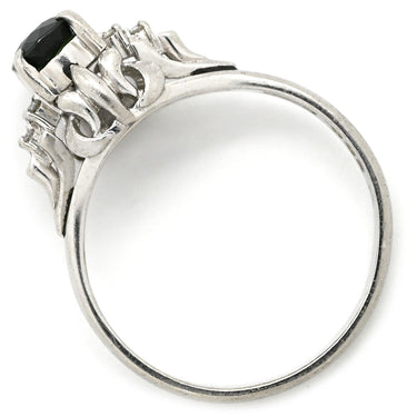 ノンブランド NON BRAND ブルーサファイア ダイヤリング プラチナシルバー Pt900 サファイア リング 指輪 青 11号