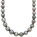 ノンブランド NON BRAND 黒蝶パール シルバー シルバー パール ネックレス 37石 真珠 SV グレー