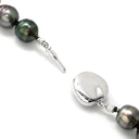 ノンブランド NON BRAND 黒蝶パール シルバー シルバー パール ネックレス 37石 真珠 SV グレー