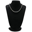 ノンブランド NON BRAND 黒蝶パール シルバー シルバー パール ネックレス 37石 真珠 SV グレー