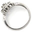 ノンブランド NON BRAND ダイヤリング プラチナシルバー Pt900 ダイヤモンド リング 指輪 7P 7粒 フラワーモチーフ 9号