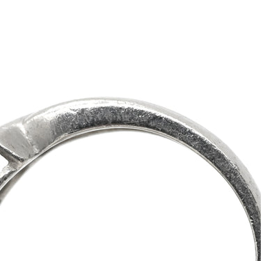 ノンブランド NON BRAND ダイヤリング プラチナシルバー Pt900 ダイヤモンド リング 指輪 7P 7粒 フラワーモチーフ 9号