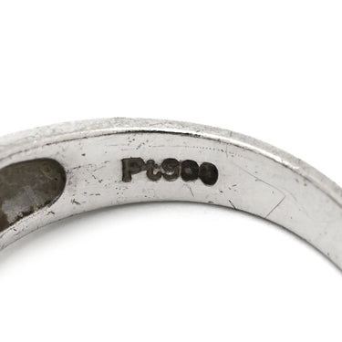 ノンブランド NON BRAND ダイヤリング プラチナシルバー Pt900 ダイヤモンド リング 指輪 7P 7粒 フラワーモチーフ 9号