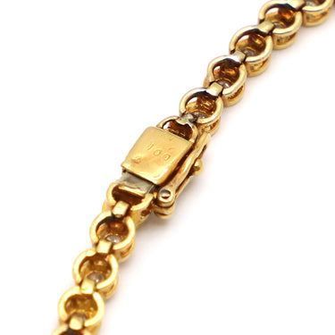 ノンブランド NON BRAND テニスブレスレット イエローゴールド K18YG ダイヤモンド ブレスレット ダイヤブレス