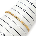 ノンブランド NON BRAND テニスブレスレット イエローゴールド K18YG ダイヤモンド ブレスレット ダイヤブレス