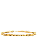 ノンブランド NON BRAND K18 デザインブレスレット イエローゴールド K18YG ブレスレット チェーンブレス