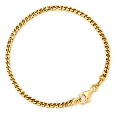 ノンブランド NON BRAND K18 デザインブレスレット イエローゴールド K18YG ブレスレット チェーンブレス