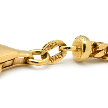 ノンブランド NON BRAND K18 デザインブレスレット イエローゴールド K18YG ブレスレット チェーンブレス