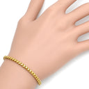 ノンブランド NON BRAND K18 デザインブレスレット イエローゴールド K18YG ブレスレット チェーンブレス