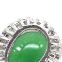 ノンブランド NON BRAND ヒスイ ダイヤ プラチナシルバー Pt900 ヒスイ ダイヤモンド ペンダントトップ 翡翠 緑