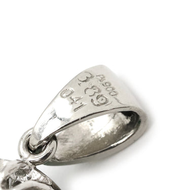 ノンブランド NON BRAND ヒスイ ダイヤ プラチナシルバー Pt900 ヒスイ ダイヤモンド ペンダントトップ 翡翠 緑