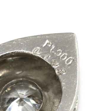 ノンブランド NON BRAND ダイヤ プラチナシルバー Pt900 ダイヤモンド ペンダントトップ 1石 1粒