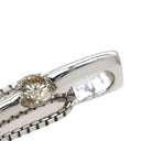 ノンブランド NON BRAND 3P ブラウンダイヤペンダント ホワイトゴールド K18WG ダイヤモンド ネックレス 750 18K 3石