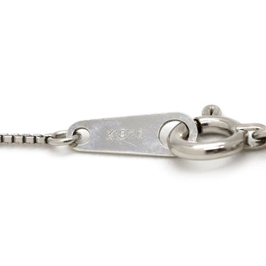 ノンブランド NON BRAND 3P ブラウンダイヤペンダント ホワイトゴールド K18WG ダイヤモンド ネックレス 750 18K 3石