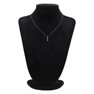 ノンブランド NON BRAND 3P ブラウンダイヤペンダント ホワイトゴールド K18WG ダイヤモンド ネックレス 750 18K 3石