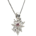 ノンブランド NON BRAND ピンクダイヤ ペンダント プラチナシルバー Pt850 ダイヤモンド Pt900(トップ) ネックレス