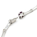 ノンブランド NON BRAND サファイア ダイヤ ホワイトゴールド K18WG サファイア ダイヤモンド ブレスレット マルチカラー 750 18K 18金