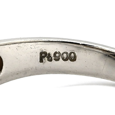 ノンブランド NON BRAND 黒蝶パール ダイヤリング プラチナシルバー Pt900 パール ダイヤモンド リング 指輪 1粒 1P 16.5号