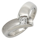 ノンブランド NON BRAND ダイヤリング プラチナシルバー Pt900 ダイヤモンド リング 指輪 1P 17.5号