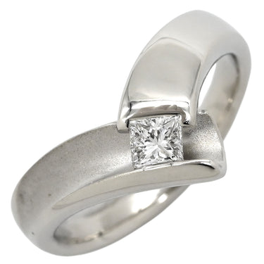 ノンブランド NON BRAND ダイヤリング プラチナシルバー Pt900 ダイヤモンド リング 指輪 1P 17.5号