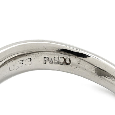 ノンブランド NON BRAND ダイヤリング プラチナシルバー Pt900 ダイヤモンド リング 指輪 1P 17.5号