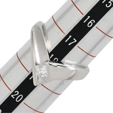 ノンブランド NON BRAND ダイヤリング プラチナシルバー Pt900 ダイヤモンド リング 指輪 1P 17.5号