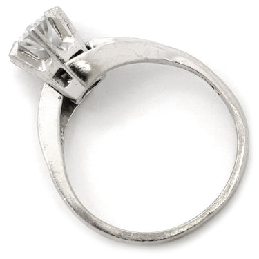 ノンブランド NON BRAND ダイヤ 立爪リング プラチナシルバー Pt900 ダイヤモンド リング 指輪 1P 8号